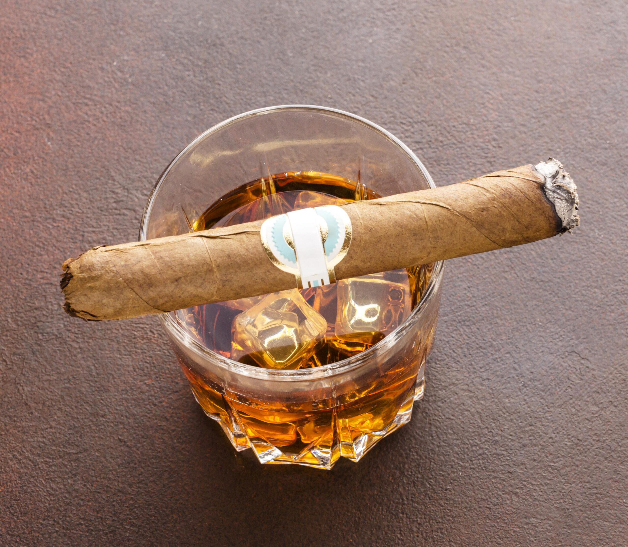 Premium cigars displayed in a humidor at Lucky Stop Wichita- The best cigar shop
